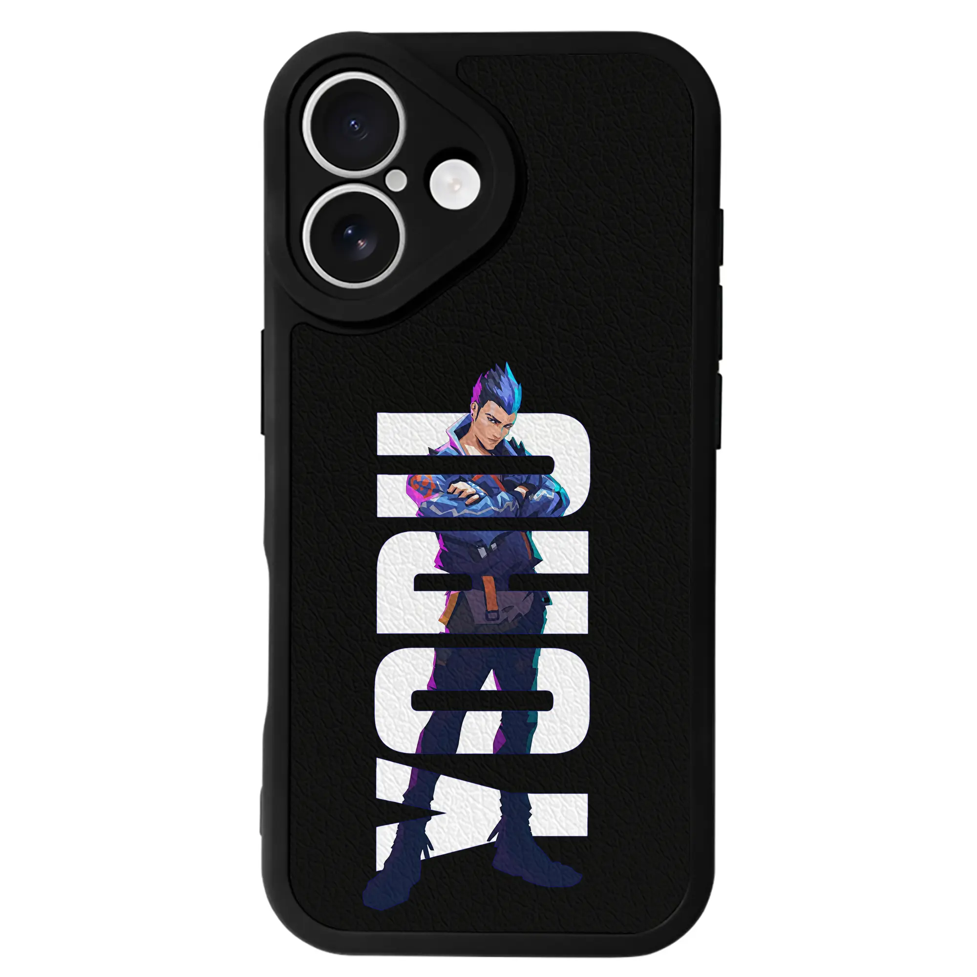 VALORANT グッズ,ヨル - IPhone 16シリーズ対応 ・ シリコンスマホケース ・ レザー調 ・ 高精度フィット ・ 耐衝撃 ・ ワイヤレス充電対応 ・ 精密カット